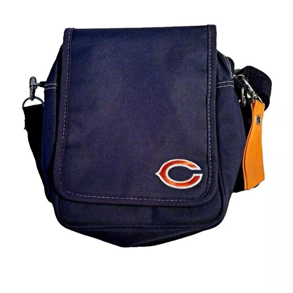 Little Earth Chicago Bears Women's Crossbody Satchel Bag/Purse Blue "C" Logo NFL